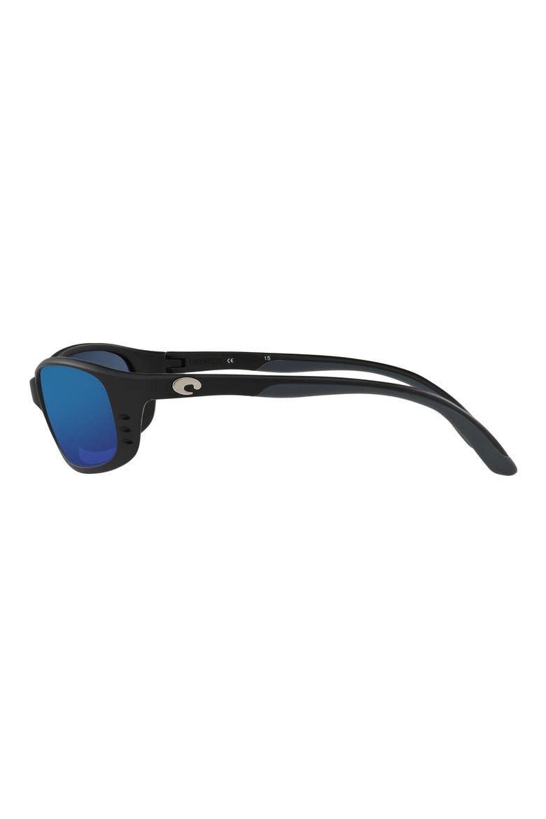 59mm Polarized Wraparound Sunglasses, Alternate, color, MATTE BLACK
