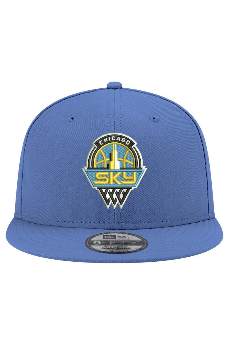 New Era Unisex New Era Sky Blue Chicago Sky Logo 9FIFTY Snapback Hat, Alternate, color, Light Blue