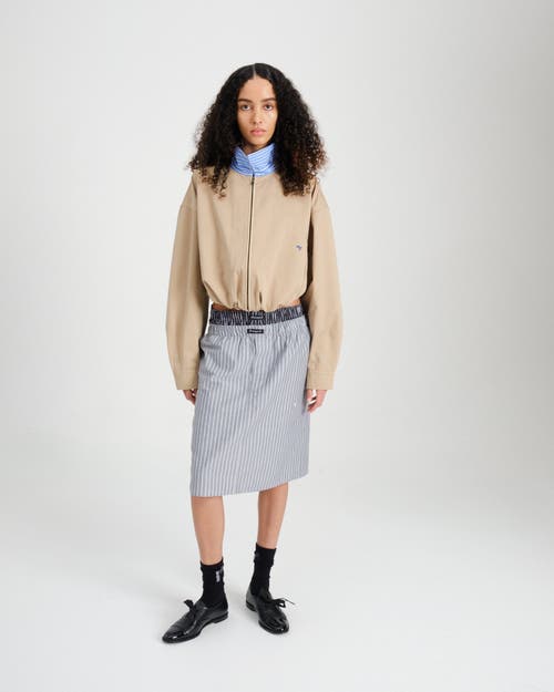 Hommegirls Parachute Jacket In Brown