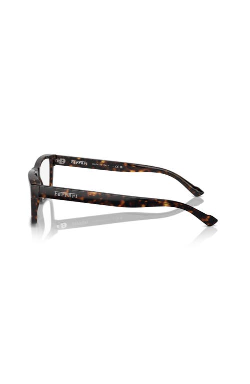 Ferrari 57mm Rectangle Optical Glasses In Brown