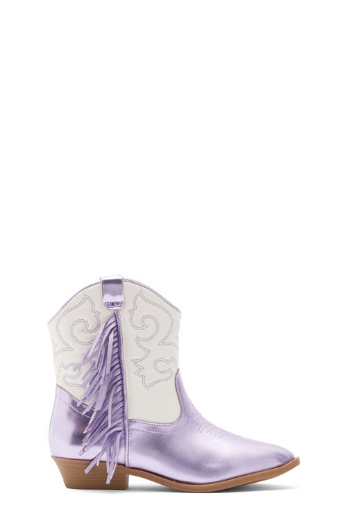 Harper Canyon Kids' Carolynne Fringe Western Boot In Purple