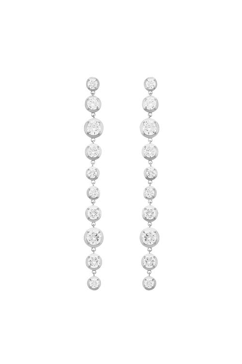 PERACAS Bella Drop Earrings in White Gold at Nordstrom