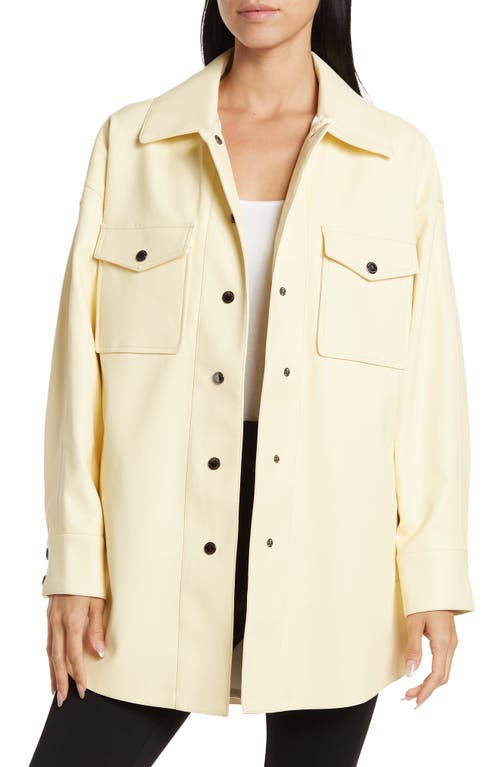 bcbg Oversized Shirt Jacket in Lemon 