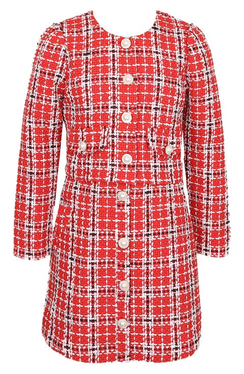 Kids' Bouclé Dress & Jacket Set (Big Kid)