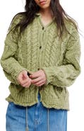 Free People Opal Cable Knit Cardigan