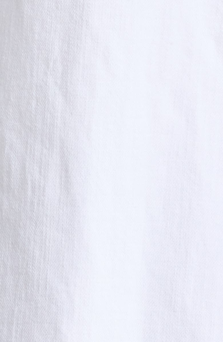Eileen Fisher Classic Collar Organic Cotton & Organic Linen Jacket, Alternate, color, White