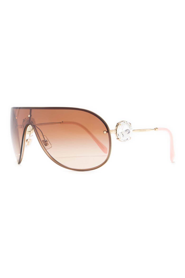 67mm Pilot Sunglasses, Alternate, color, PALE GOLD BROWN GRAD