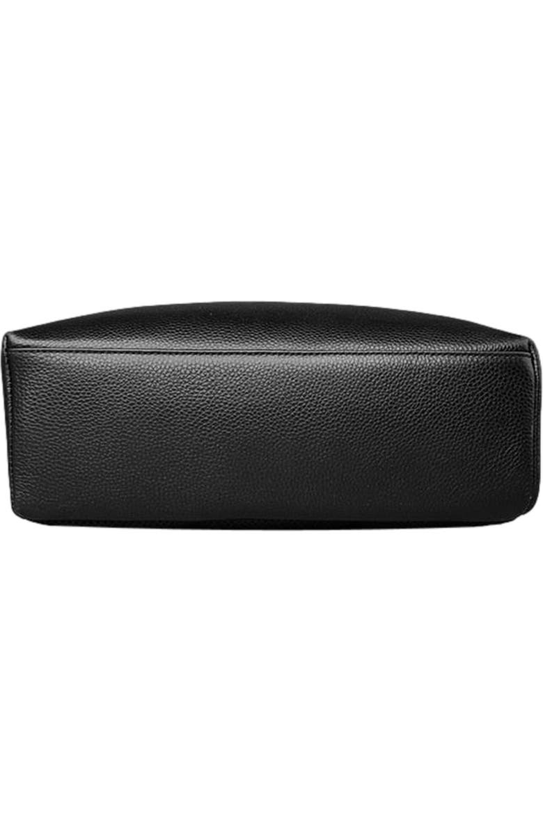 STEEL HORSE LEATHER Skald Black Pebbled Leather Backpack | Slim Black Leather Backpack, Alternate, color, Black