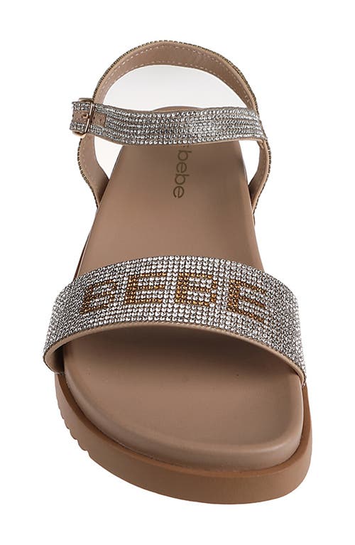 Bebe Rhinestone Sandal
