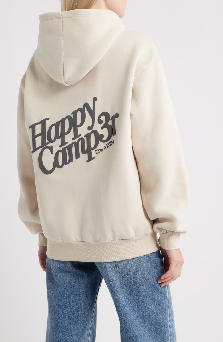 HAPPY CAMP3R Puff Series Core Logo Cotton Blend Hoodie, Alternate, color, Beige