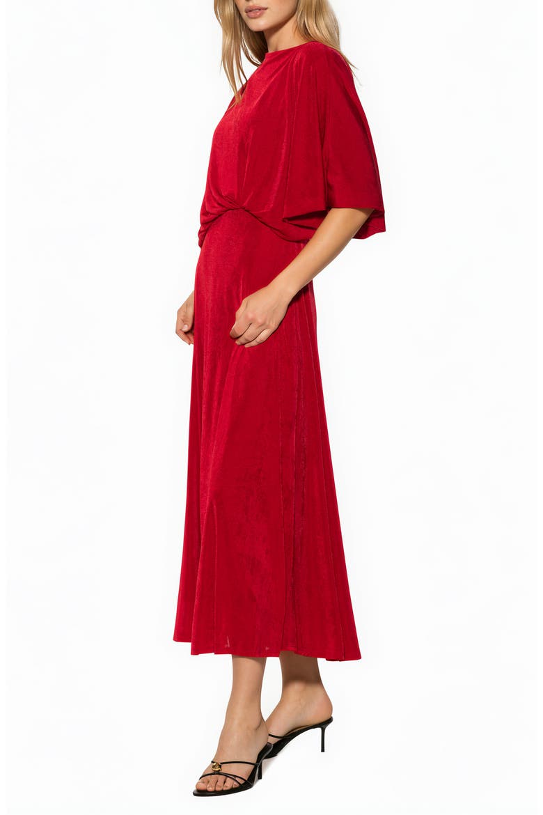 Avenelle Drape Maxi Dress, Alternate, color, POPPY