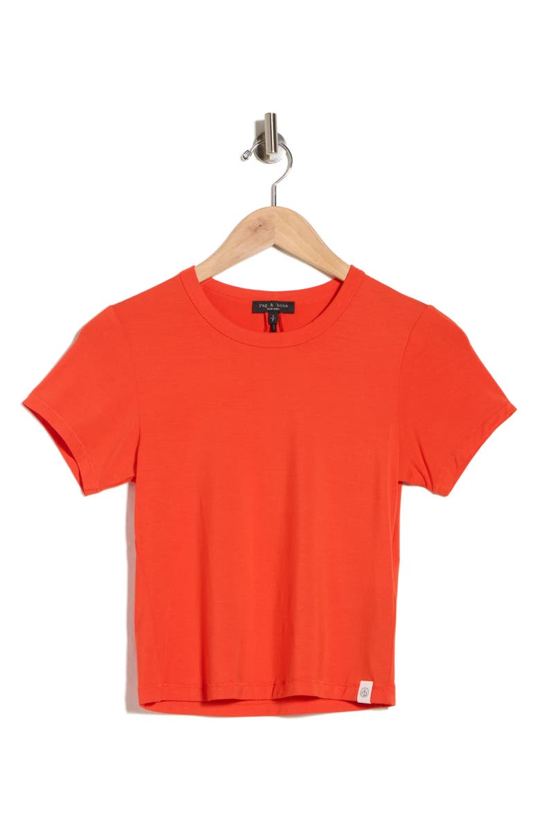 rag & bone Luca Baby T-Shirt, Alternate, color, Bright Orange