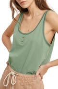 WISHLIST Cotton Henley Tank
