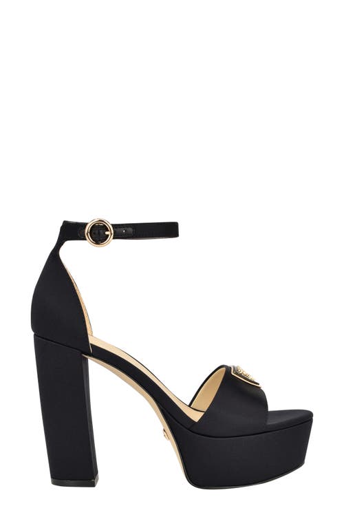 Guess Seton Platform Sandal In Black