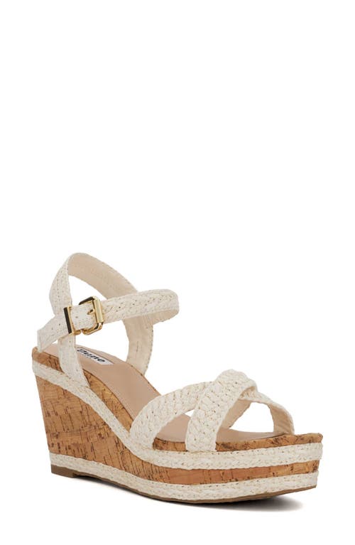 Dune London Kelisa Platform Wedge Sandal In White