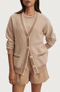 Varley Tarran Longline Cotton Boyfriend Cardigan