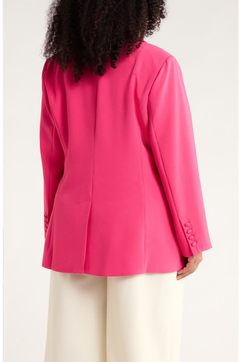 Chelsea One-Button Blazer, Alternate, color, FUCHSIA