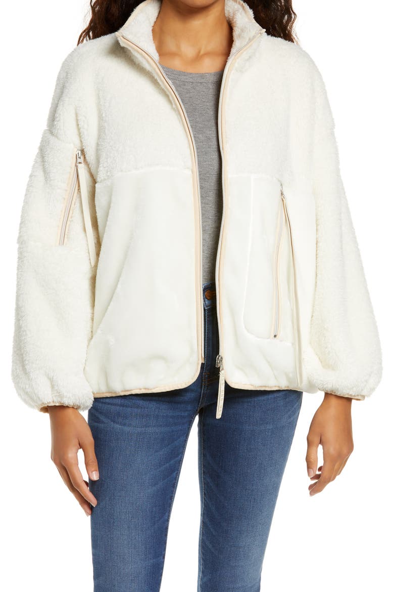 Marlene Faux Fur Jacket, Main, color, CREAM