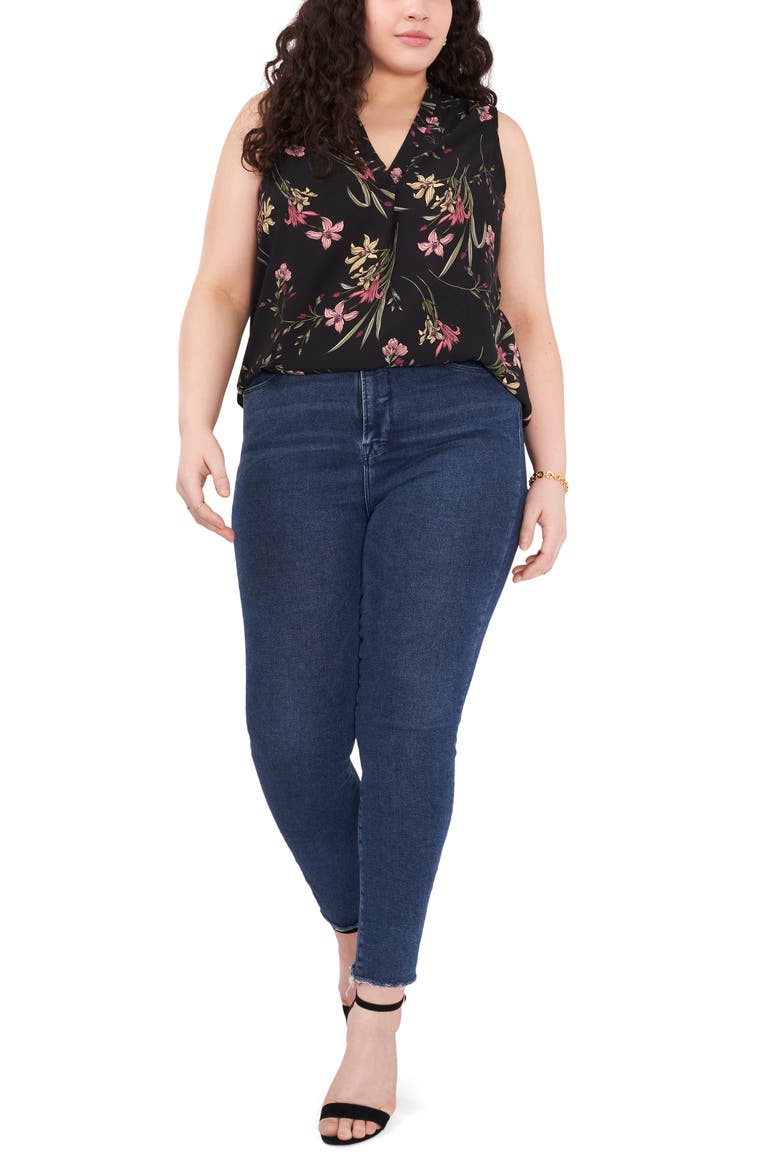 Floral Tank, Alternate, color, RICH BLACK