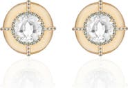 GOSHWARA Round Medallion Stud Earrings