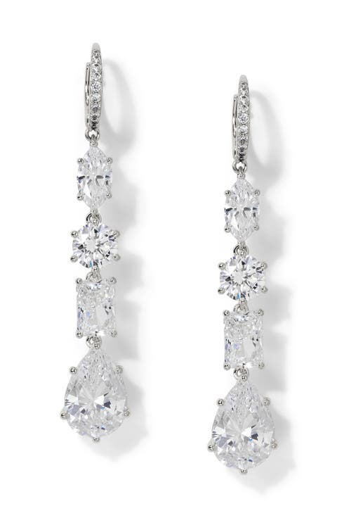 Beatrix Cubic Zirconia Drop Earrings