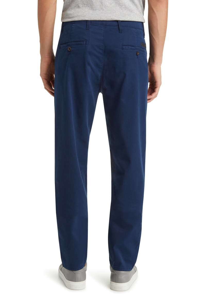 Kullen Flat Front Stretch Sateen Chinos, Alternate, color, AFTER MIDNIGHT