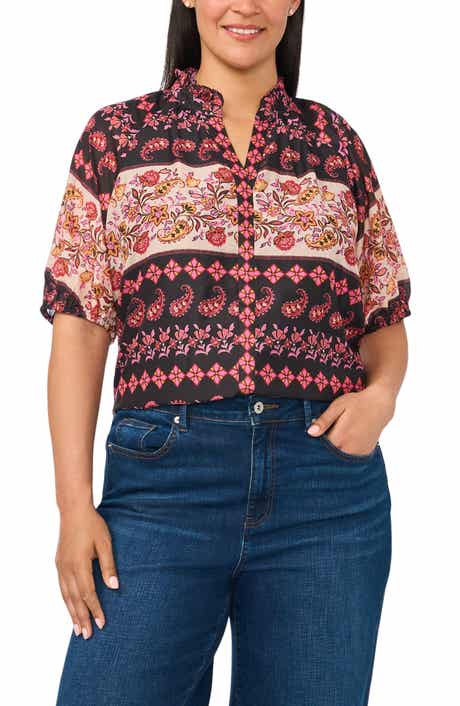 Ruffle Print Top