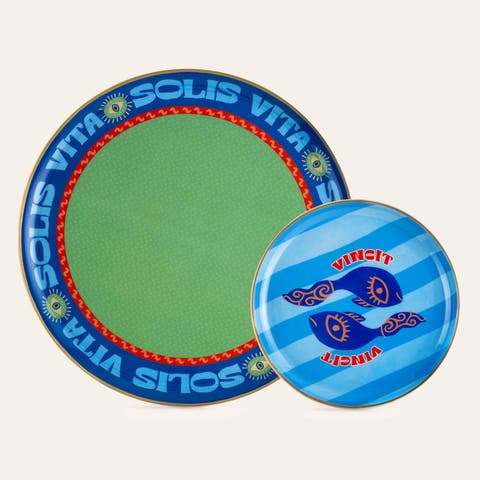 Solis Vita Metal Decorative Tray 2 Pcs Set