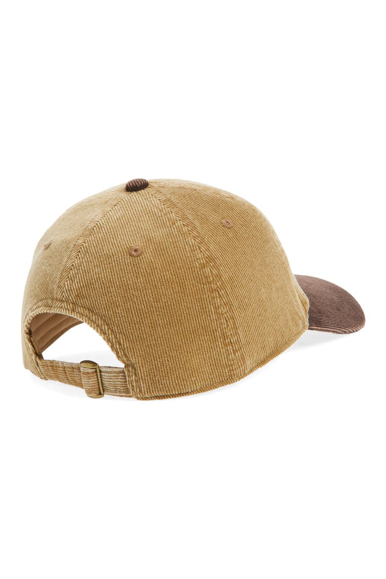 Corduroy Baseball Cap, Alternate, color, IVORY- BROWN NASHVILLE