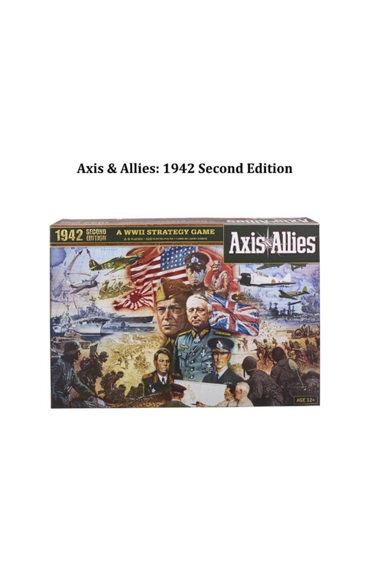 Axis & Allies 1942 Second Edition WWII War Miniatures Board Game, Alternate, color, Multicolored