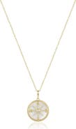 The Lovery Fine Jewelry Mother of Pearl Compass Necklace