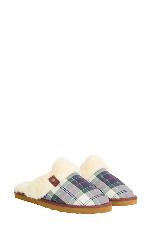 Claudia Faux Fur Lined Scuff Slipper