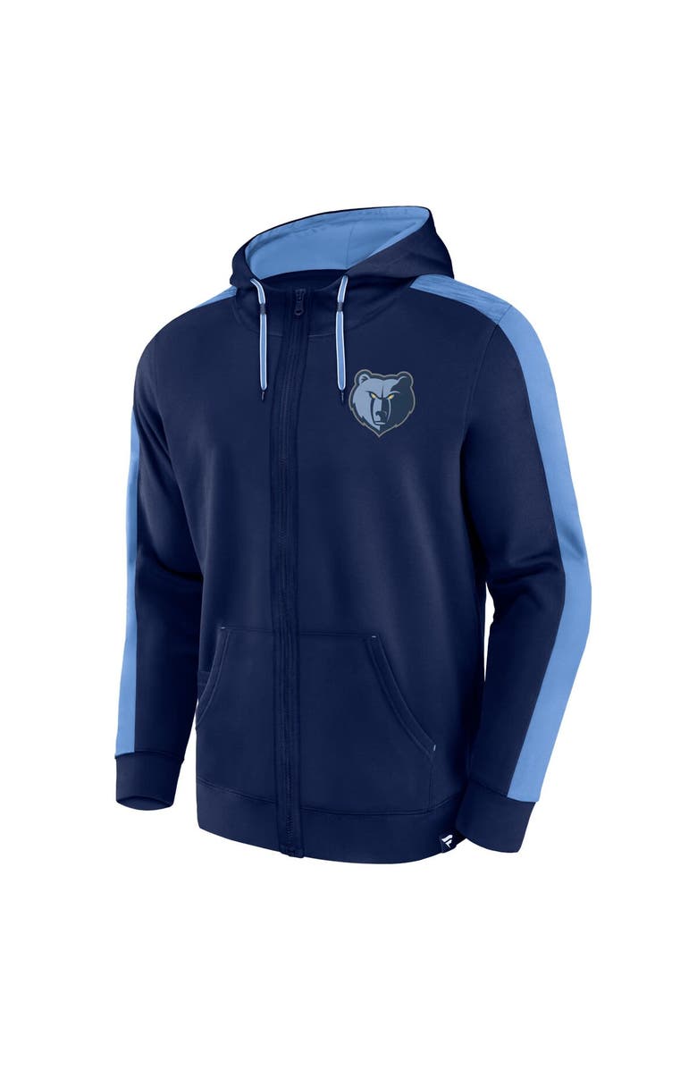 FANATICS Men's Fanatics Branded Navy Memphis Grizzlies Rainbow Shot Full-Zip Hoodie, Alternate, color, Navy