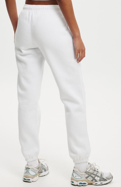 Cotton On Body Plush Essential Gym Sweatpant In White