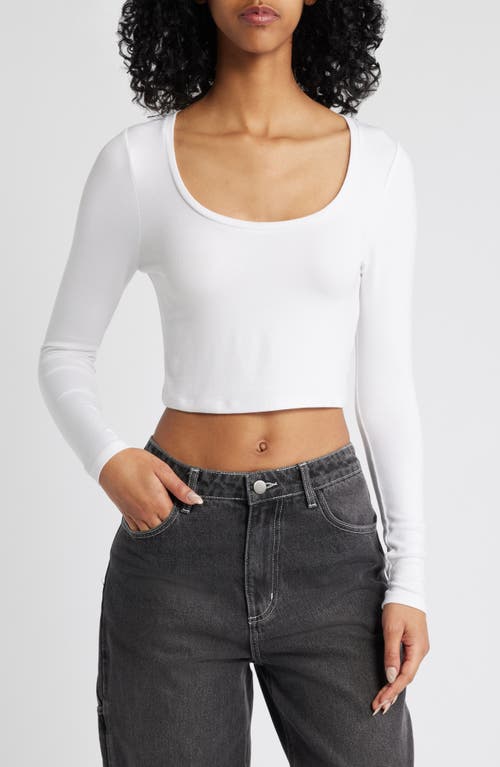 PacSun Kelly Long Sleeve Top in White 