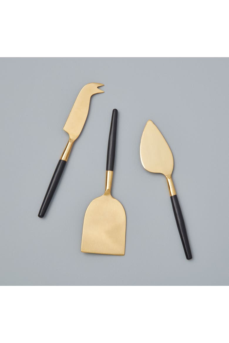 Cheese Knife - Set of 3, Alternate, color, Black