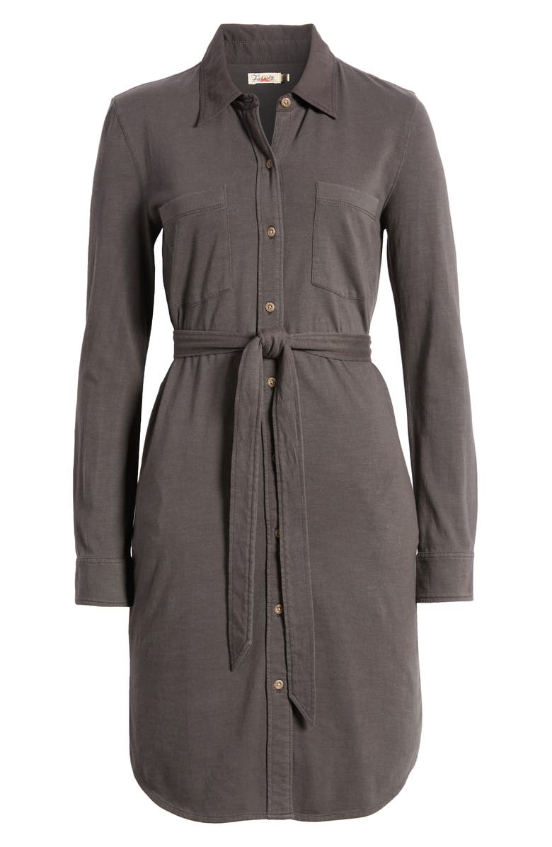 Faherty Knit Seasons Long Sleeve Organic Cotton Dress, Alternate, color, 