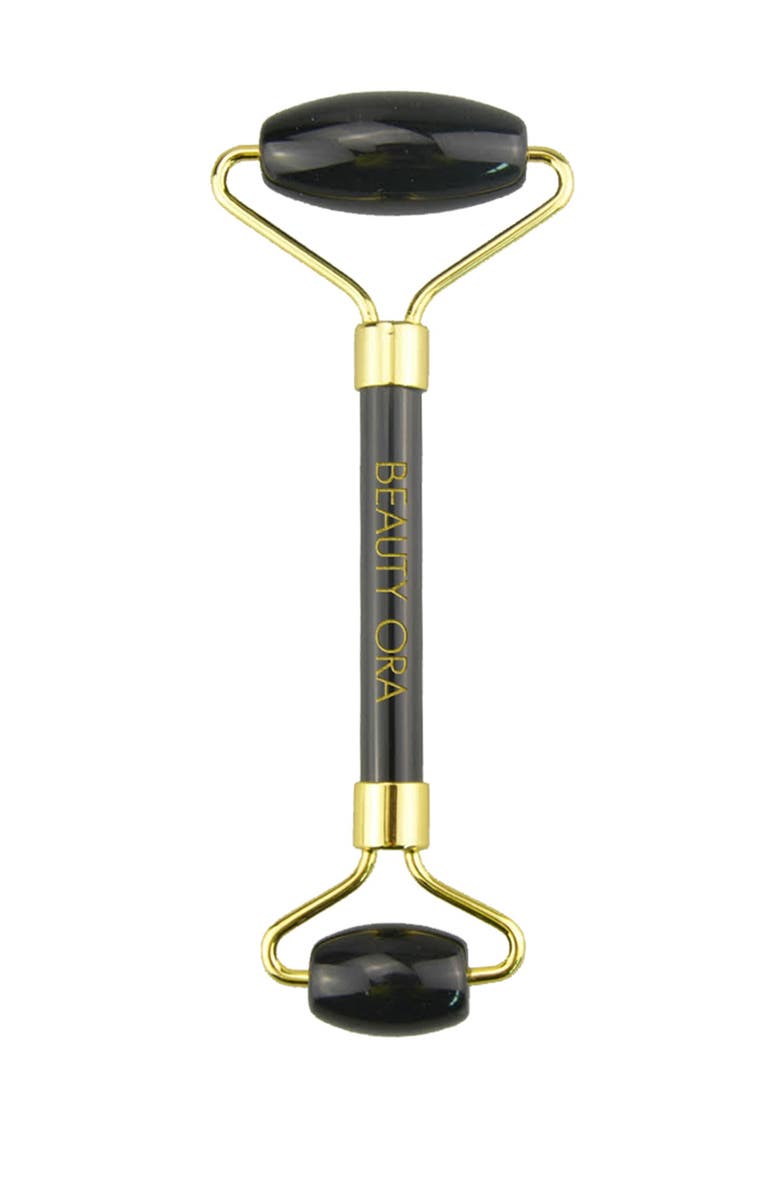 ORA Crystal Face, Eye & Body Roller - Black Obsidian, Main, color,
