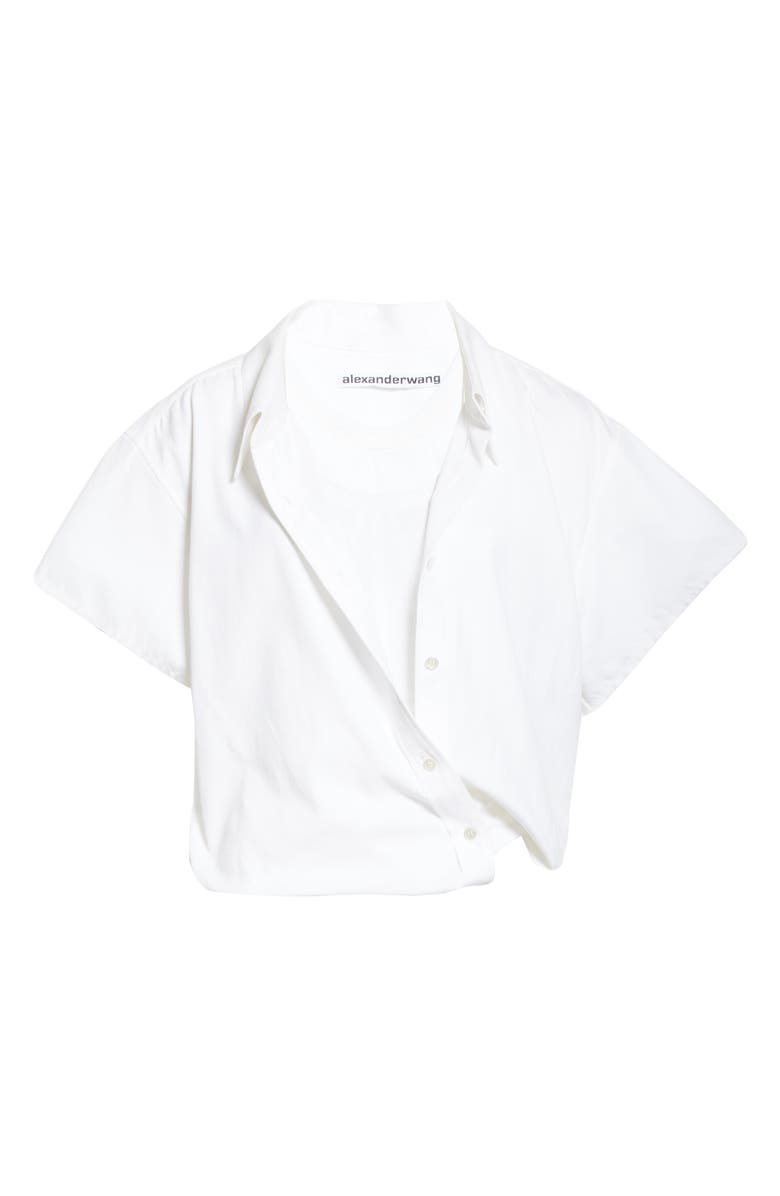 Alexander Wang Tucked Hem Shirt, Alternate, color, 