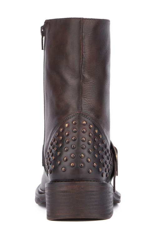 Vintage Foundry Studded Leather Boot In Brown