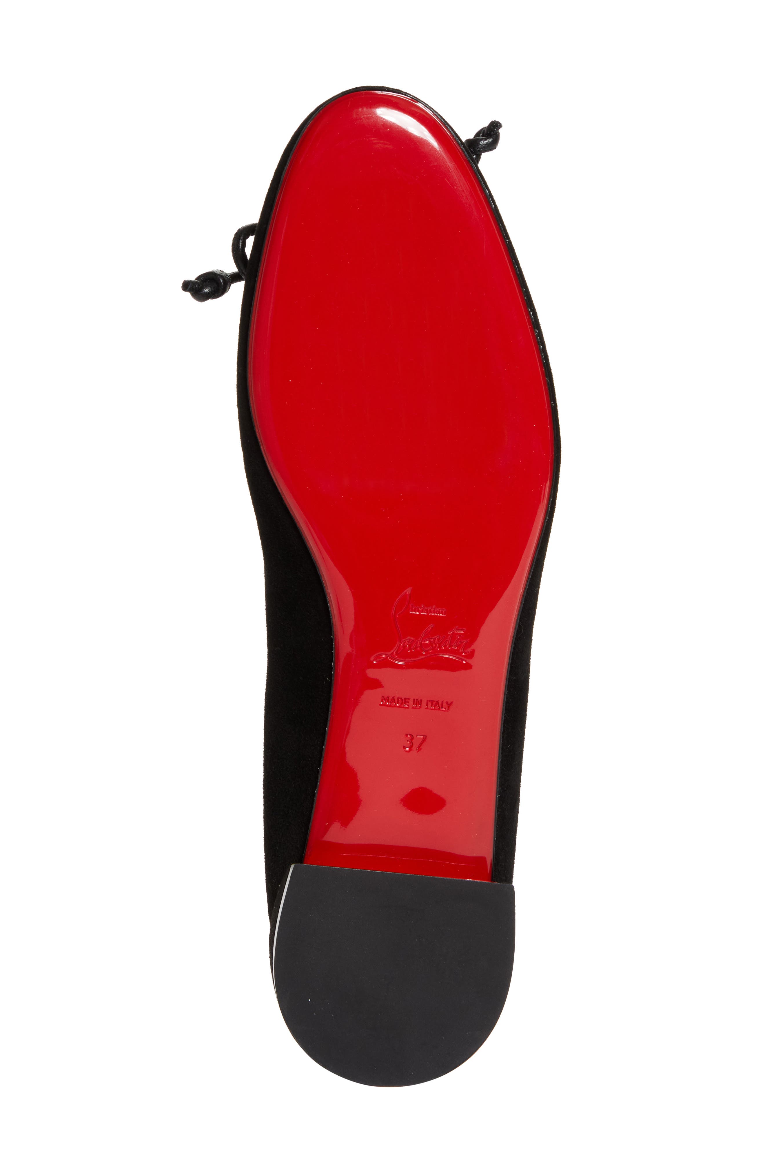 Christian Louboutin Sweetie Jane Flat, Alternate, color, Black
