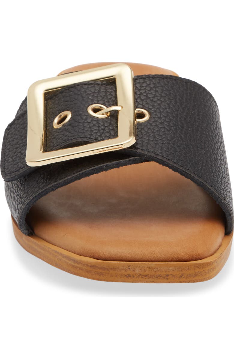 Chocolat Blu Bari Slide Sandal, Alternate, color, Black Leather