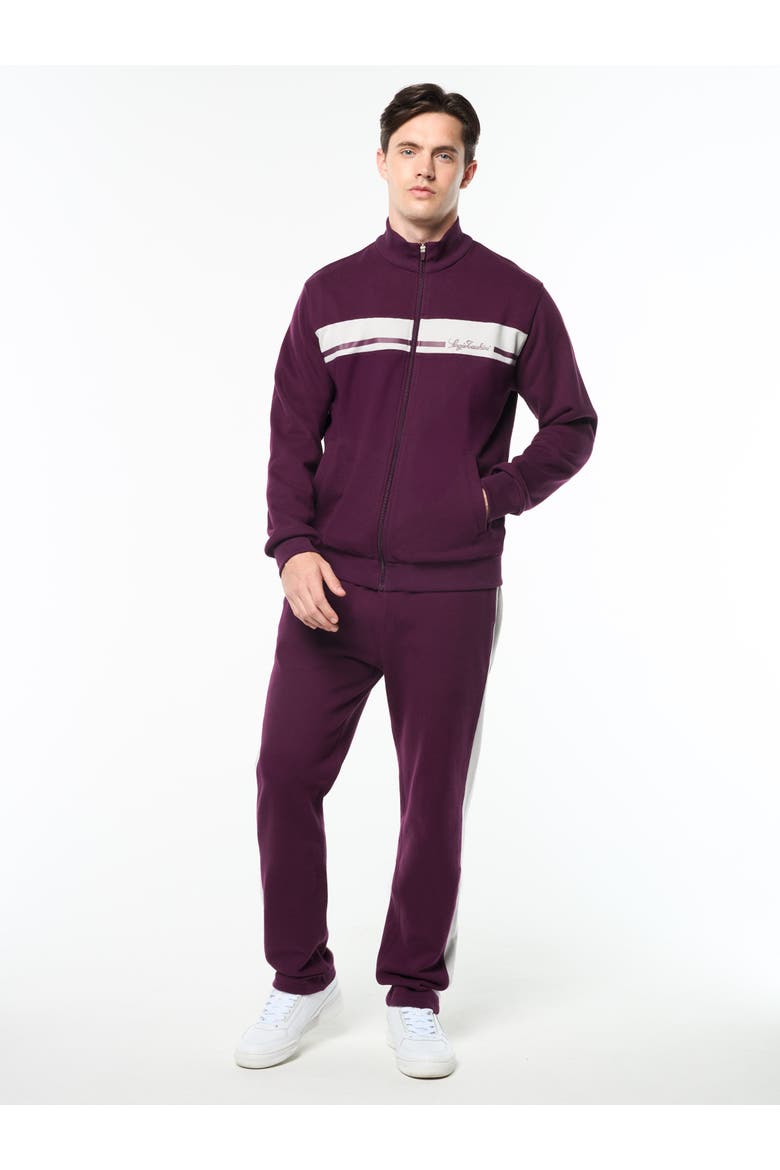 Cursivo Track Jacket, Alternate, color, POTENT PURPLE