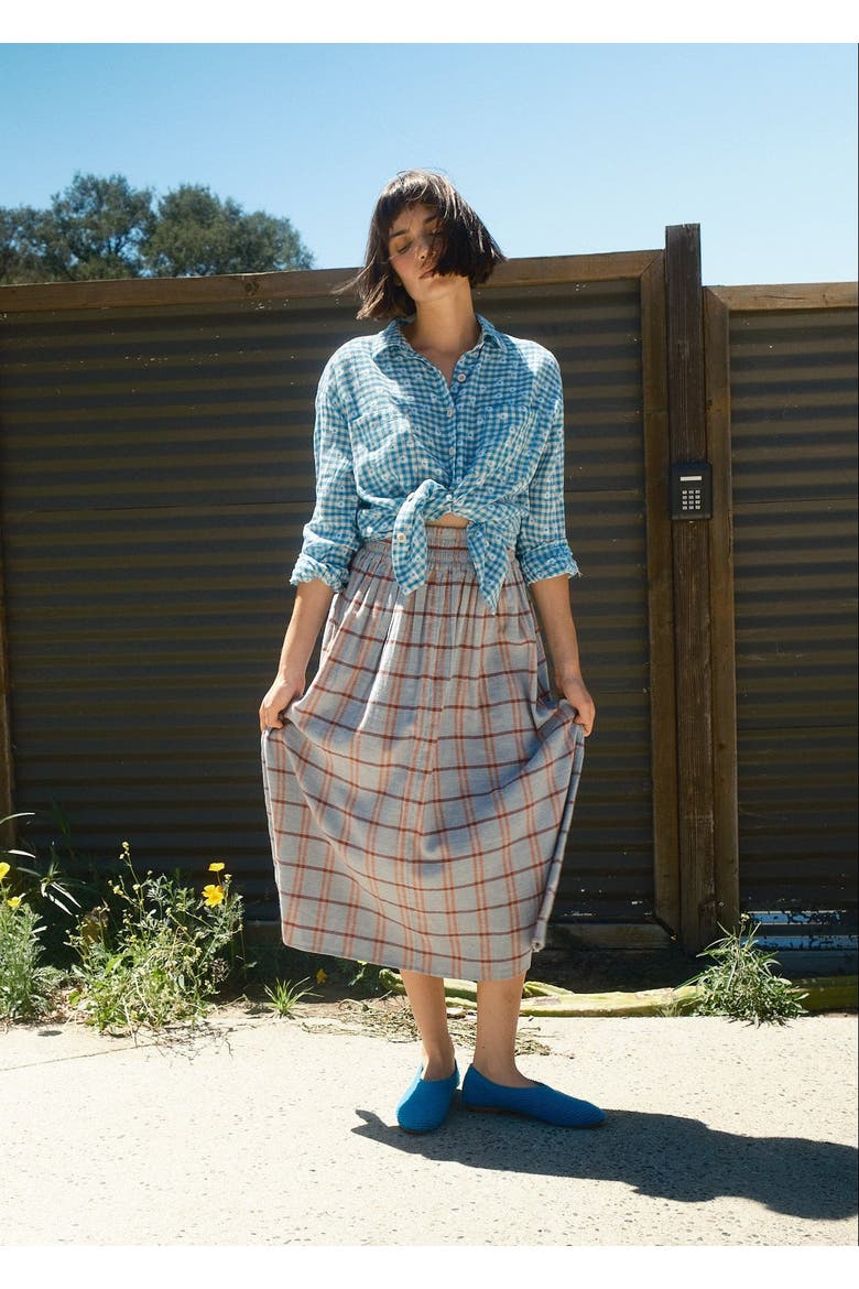 Rara Reversible Midi Skirt, Alternate, color, Eyeshadow