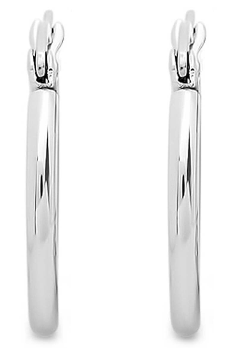 Huggie Hoop Earrings, Alternate, color, SILVER