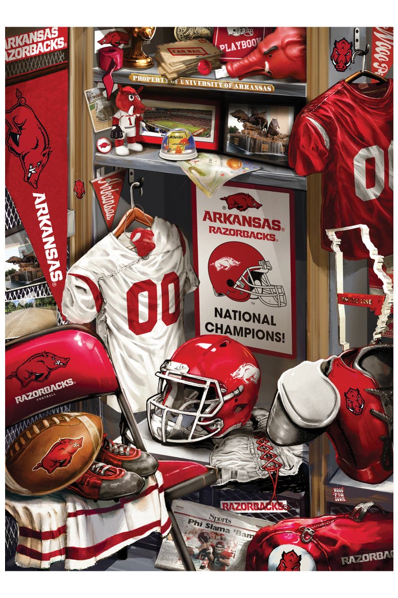 Arkansas Razorbacks Locker 500pc Puzzle, Alternate, color, Multicolor