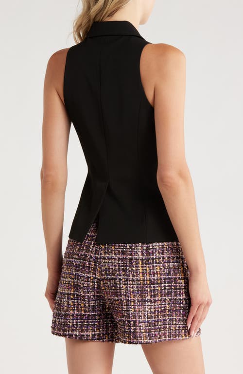 L Agence Vesper Tuxedo Vest In Black
