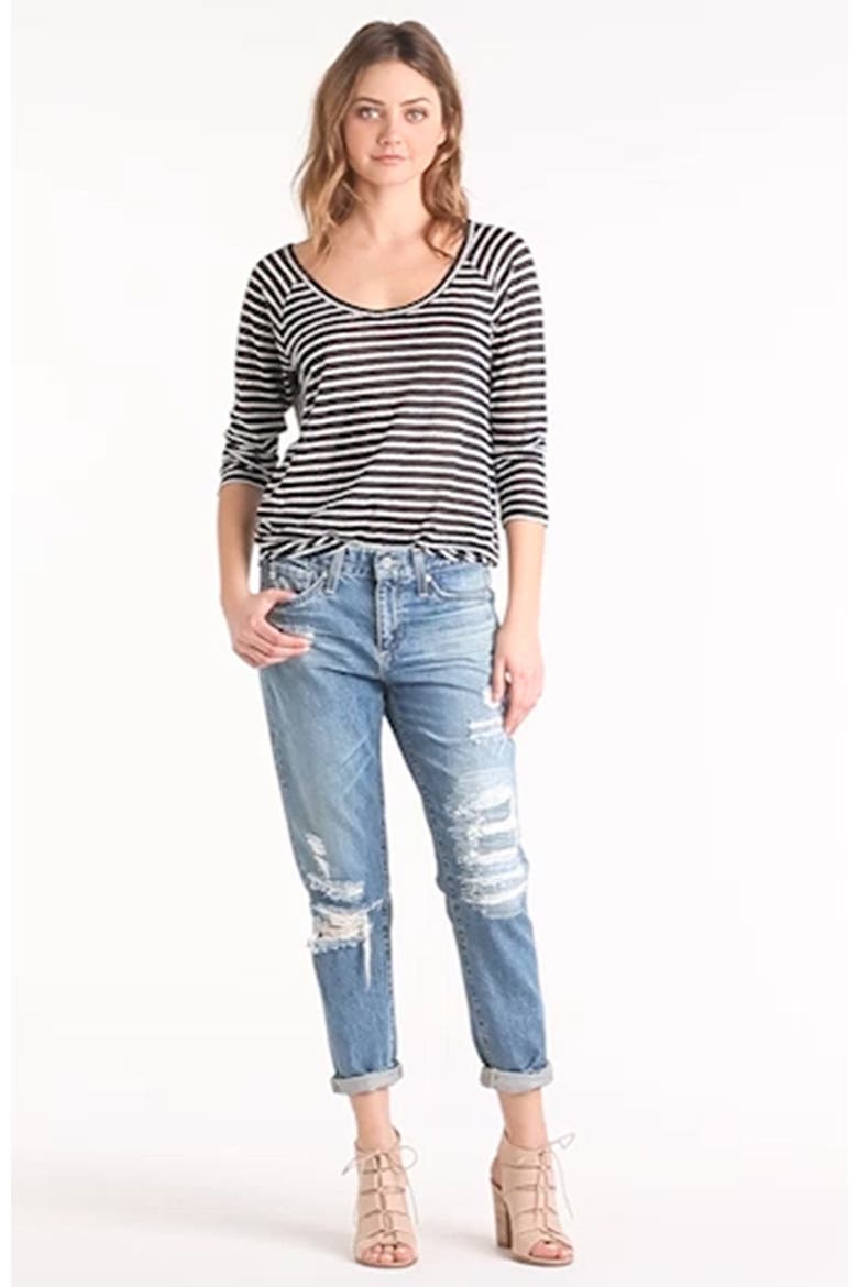 'The Beau' Skinny Boyfriend Jeans, Alternate, color, 20 YEAR YONDER