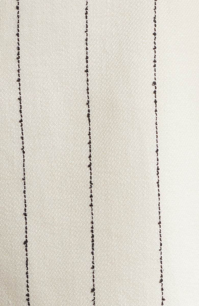 BOSS Jia Pinstripe Linen Blend Blazer, Alternate, color, 