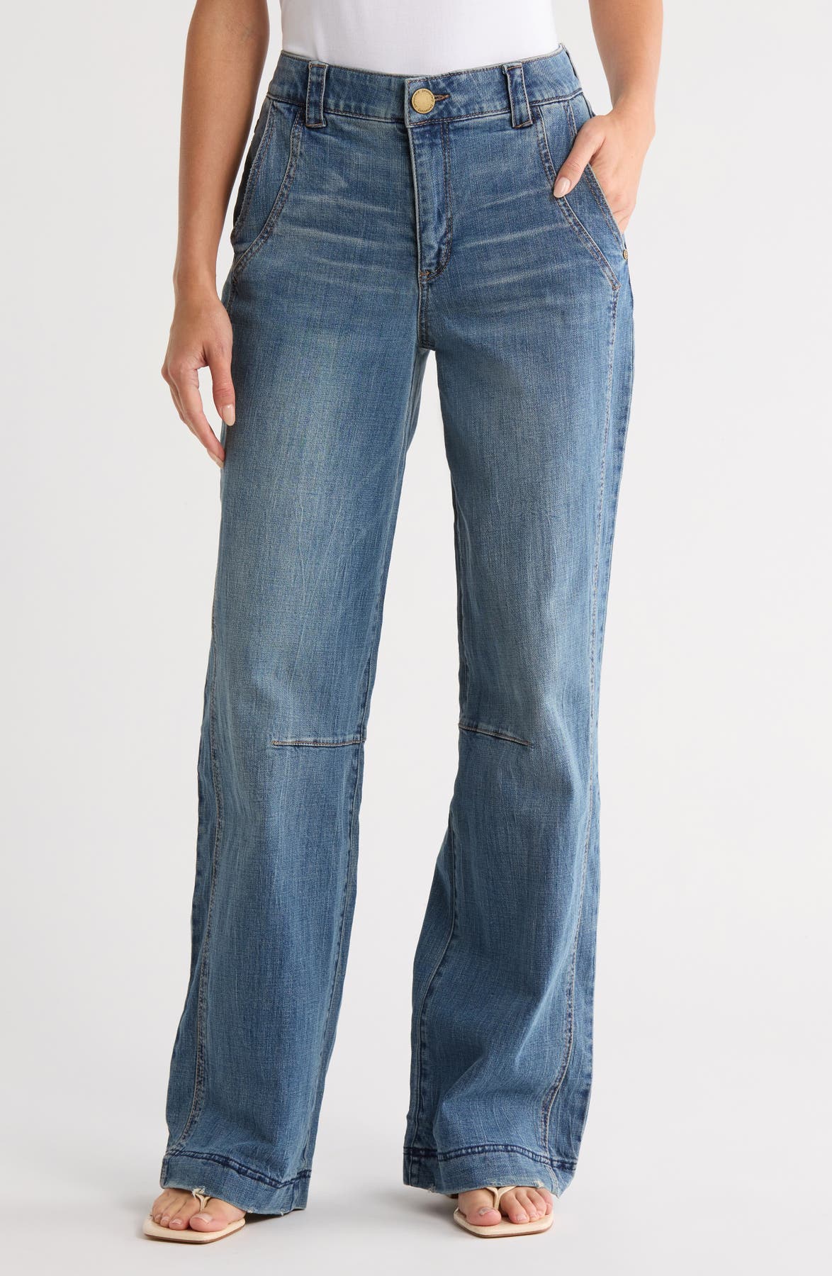 Democracy Dart Wide Leg Jeans